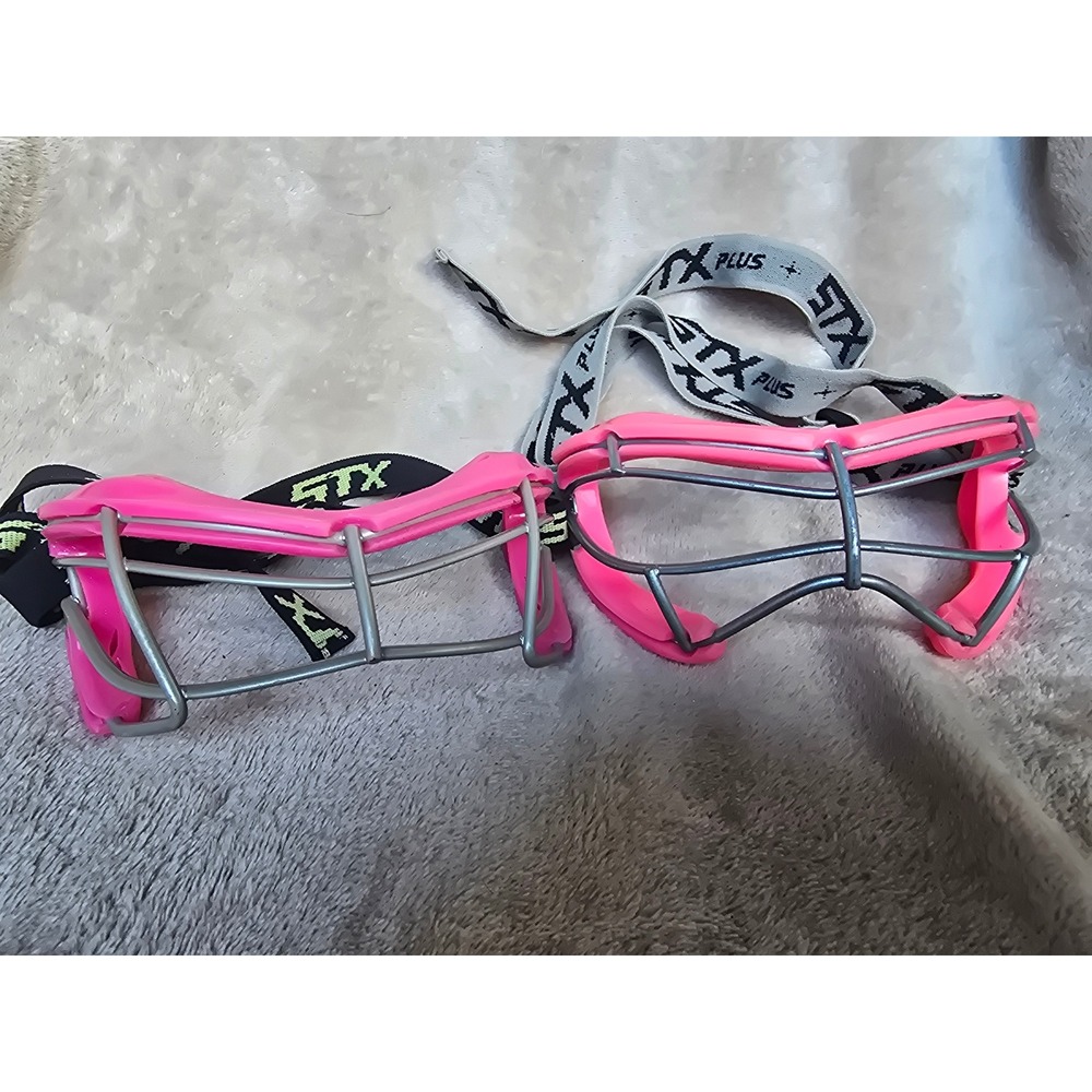 STX Women Lacrosse Goggles Bundle 2 Pairs Pink Steel Cage Protective Eyewear